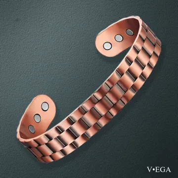 Copper Blocks bracelet with geometric links